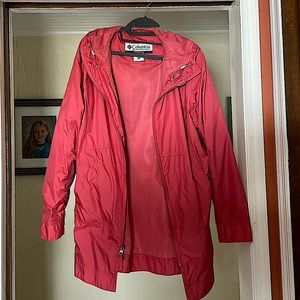 Columbia lightweight jacket with a hood. Never worn.